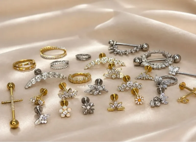Taşlı piercing takıları
